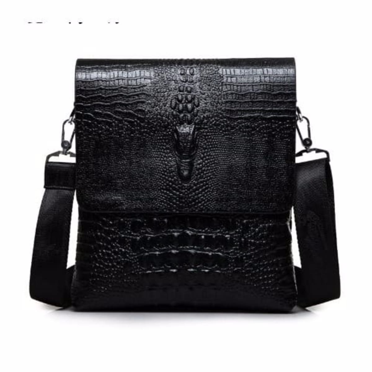 Crocodile mens sales messenger bag