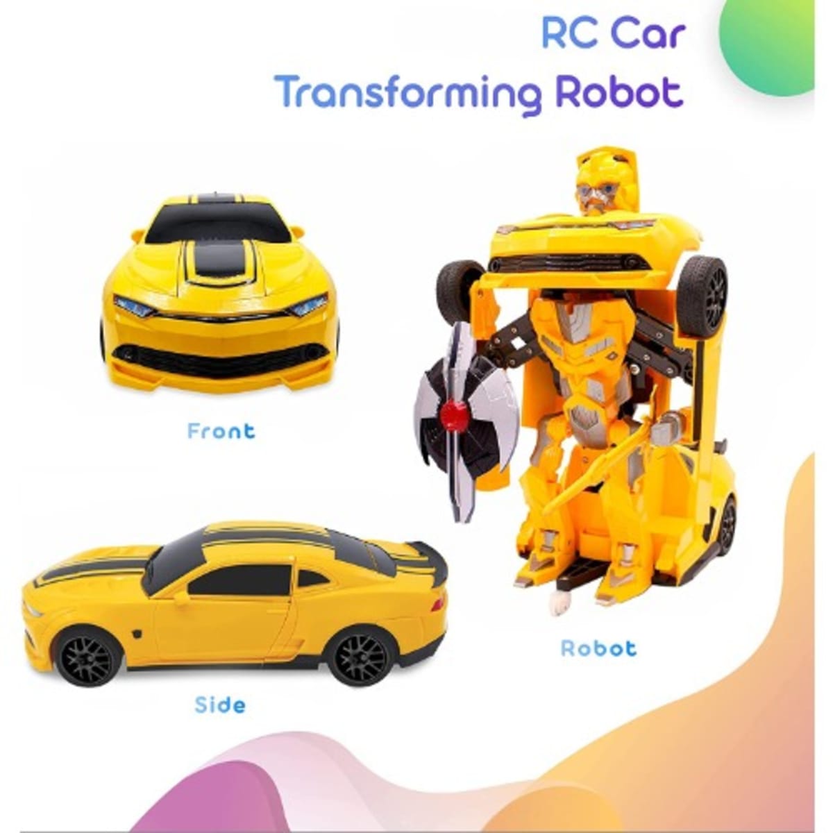 Transforming robot radio controlled car 2025