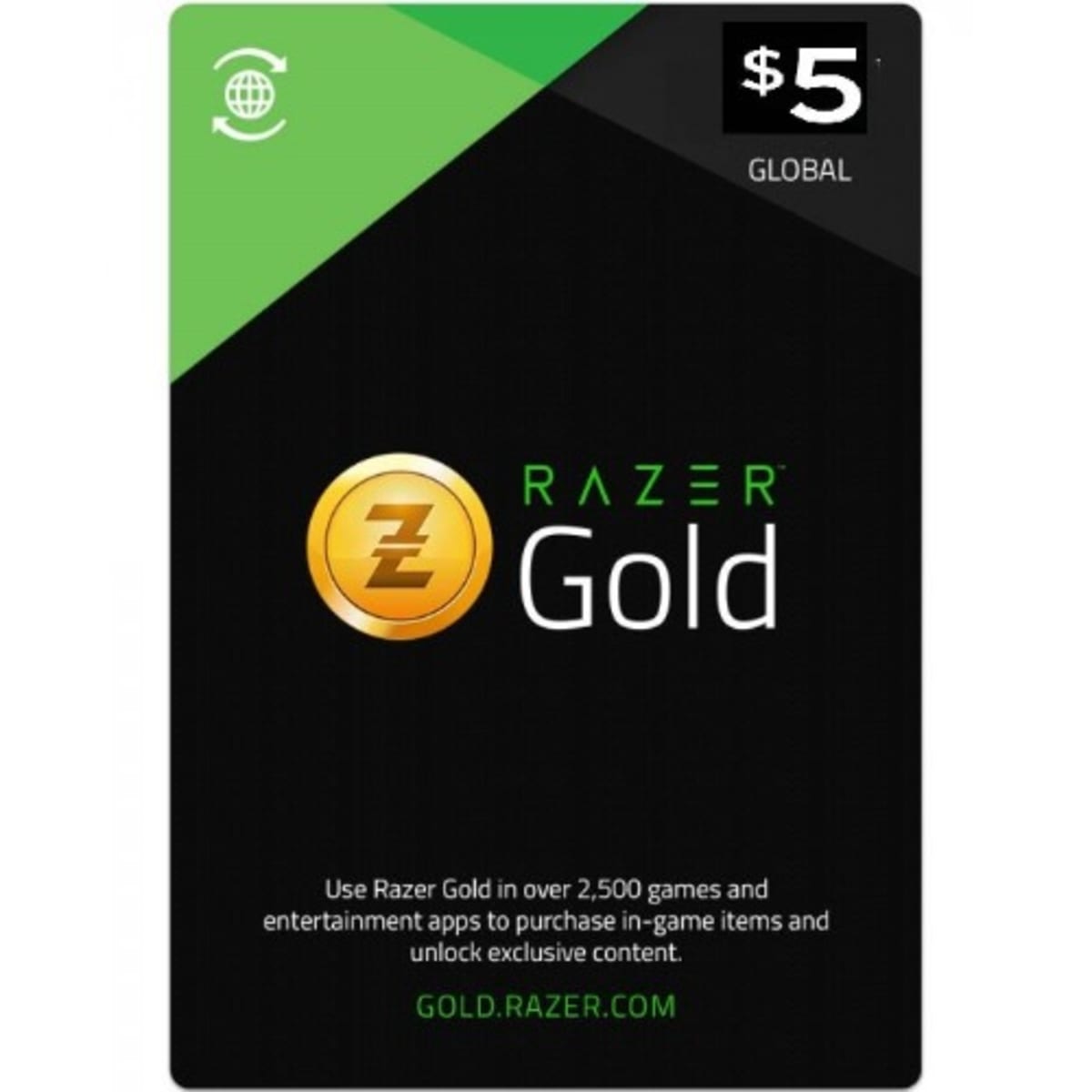 Razer Gold Gift Card 5$ USD Global
