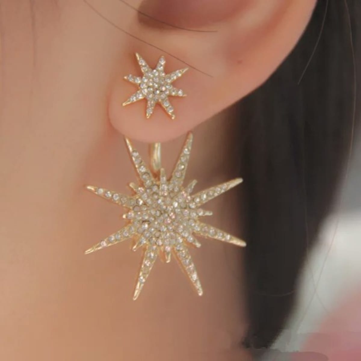 Rhinestone deals star earrings