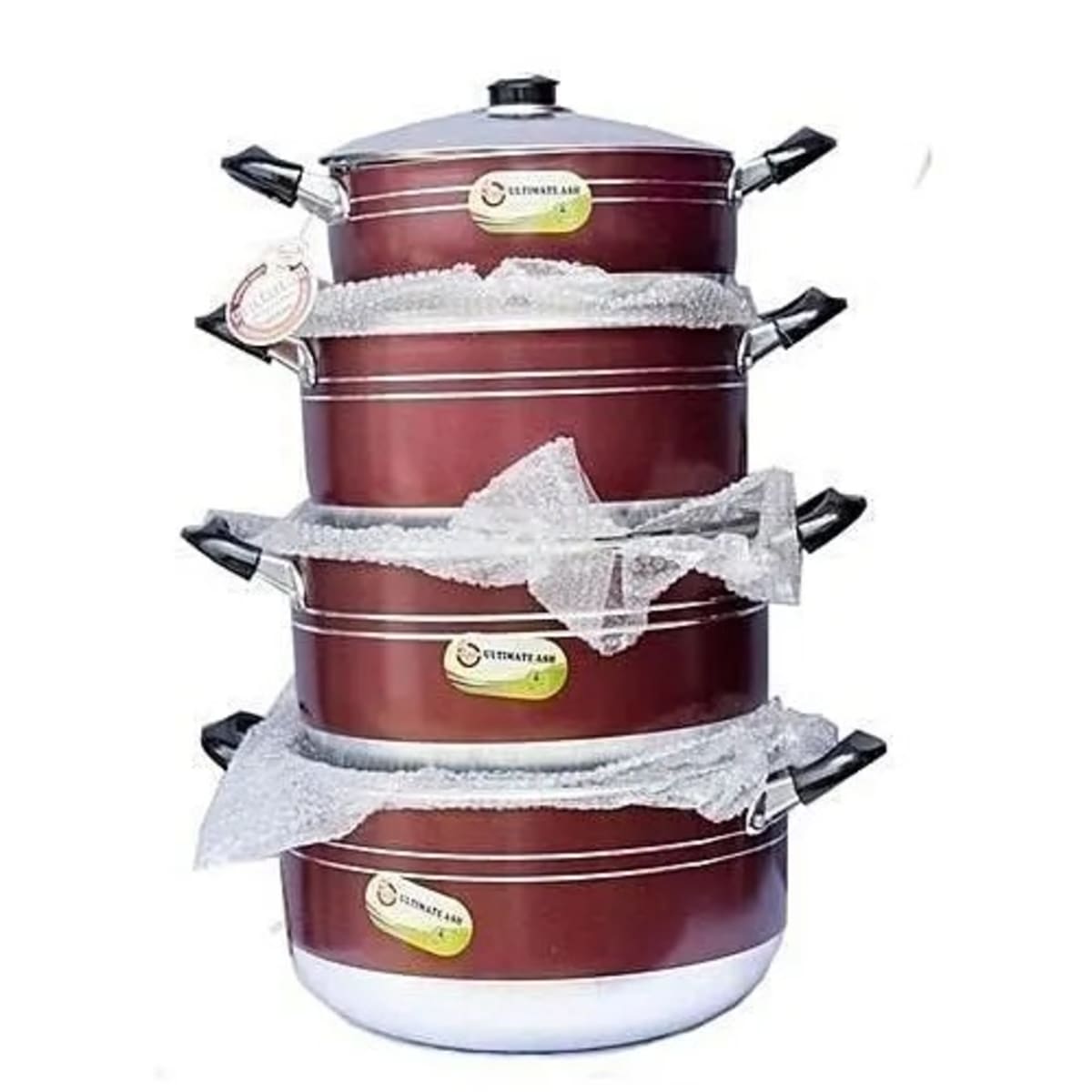 Kinelco 4 Non-stick Aluminum Cooking Pots