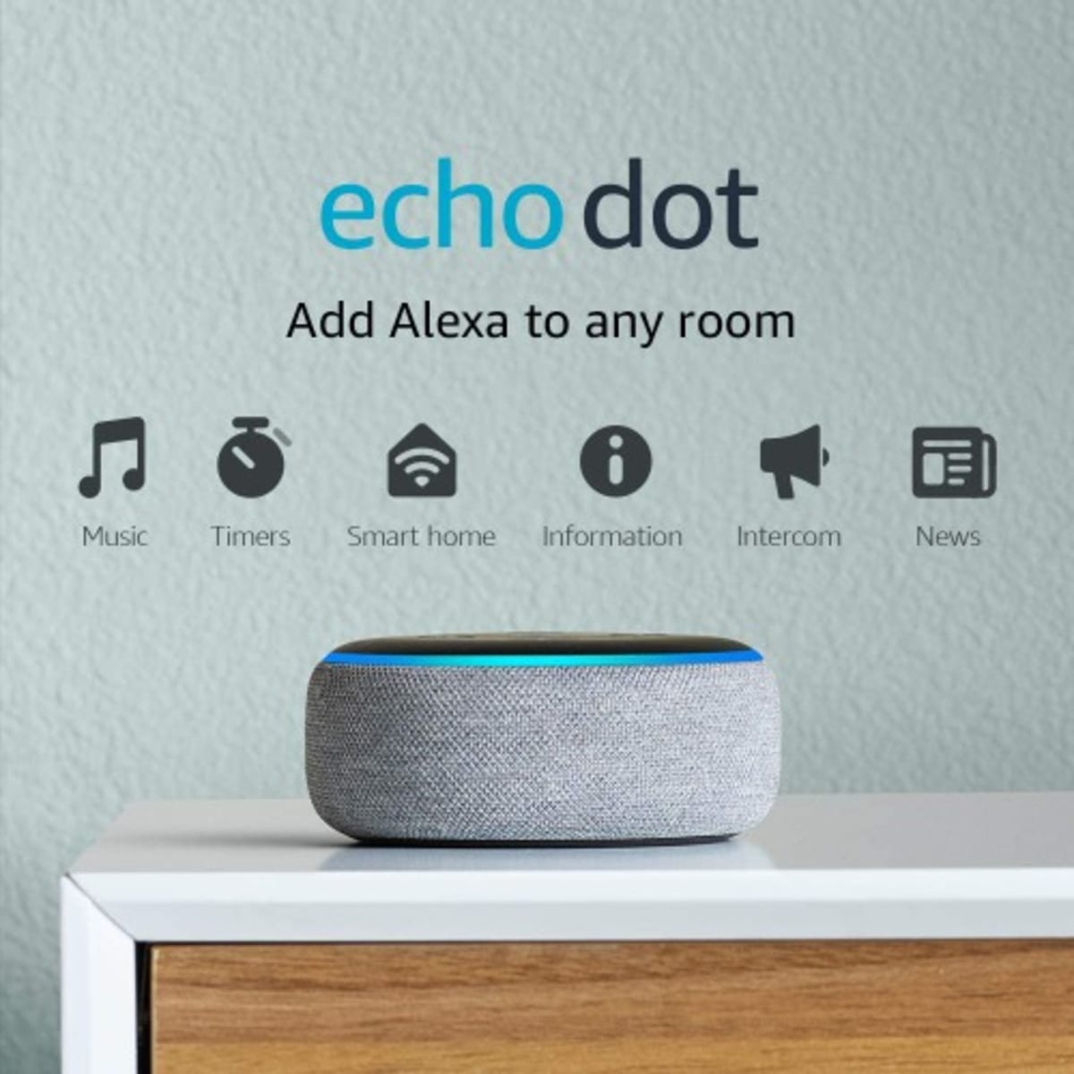 Amazon echo clearance dot heather grey