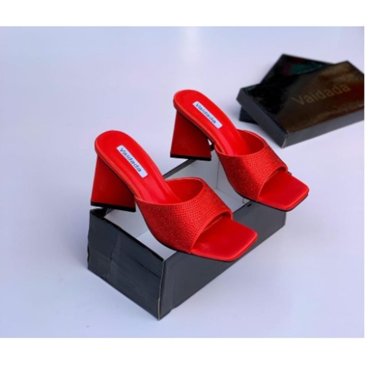 Heeled Slippers Red Konga Online Shopping