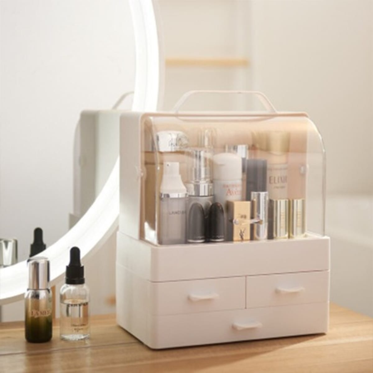 Cosmetic top storage box