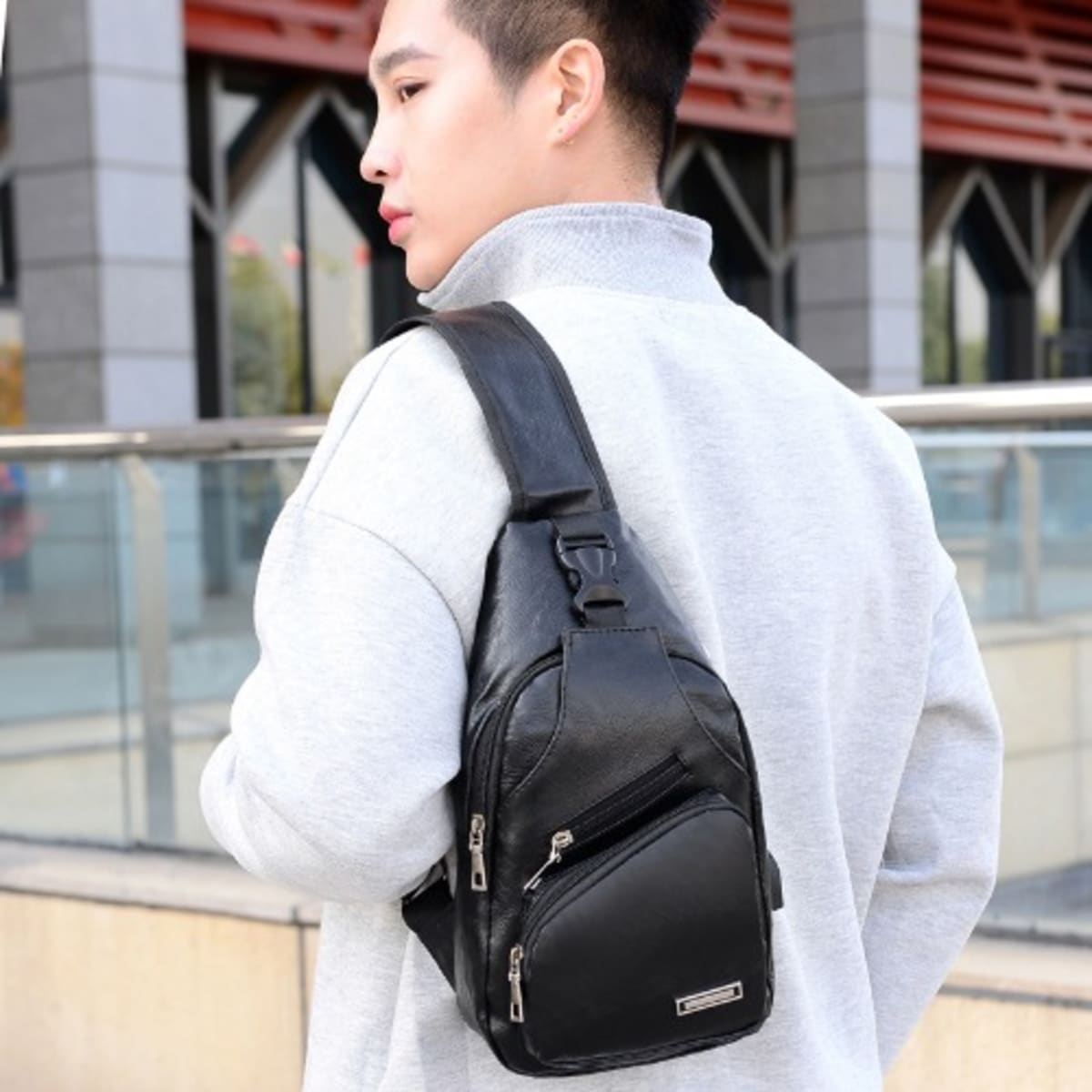 Milano Boston Leather Cross-body Bag – Jacqueline