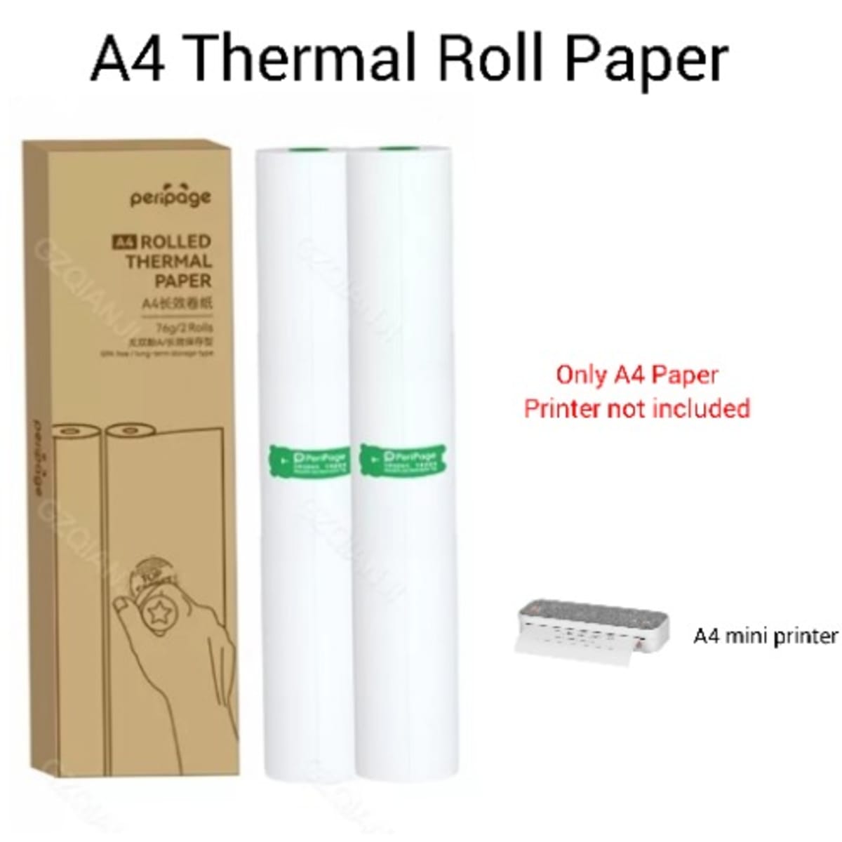 A4 Thermal Roll Paper For A4 Inkless Printer