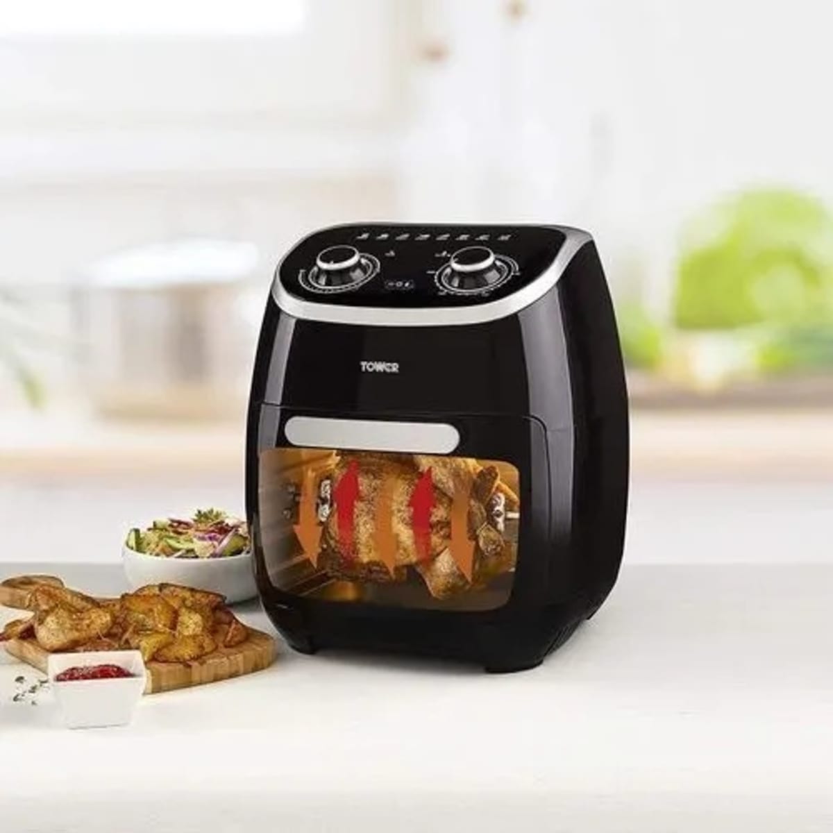Tower Manual Air Fryer Oven With Rotisserie 2000W 11L 5 in 1
