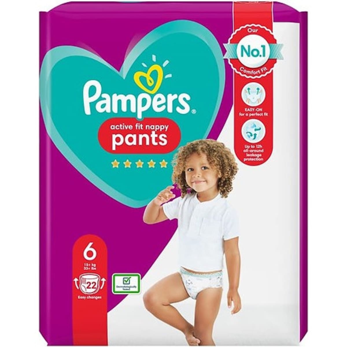 Pampers active fit nappies 2025