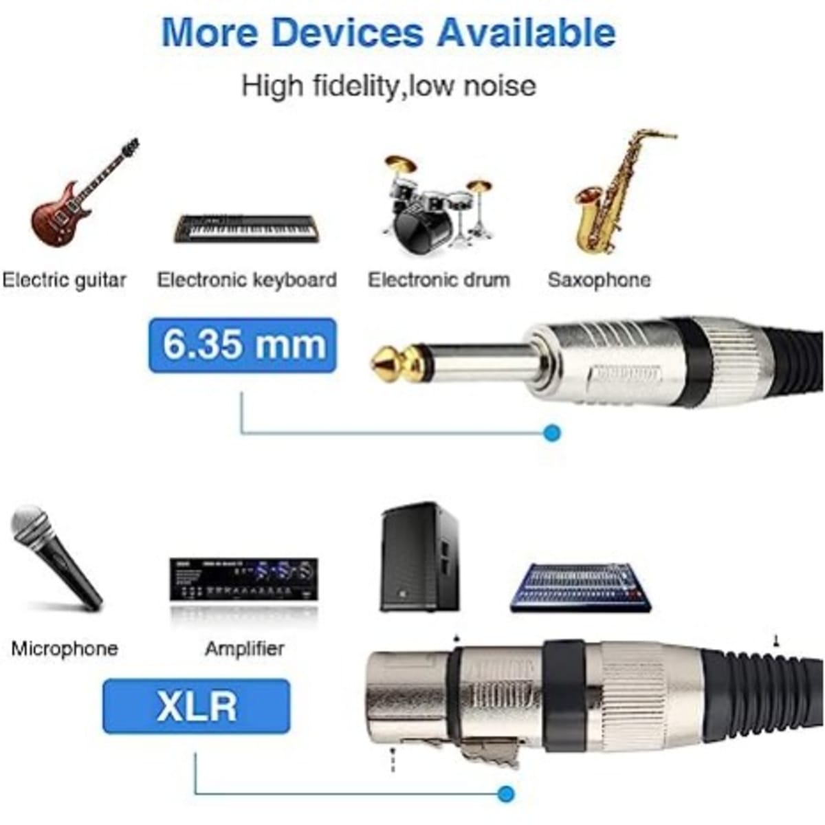 XLR Adapter, AUX Jack, 6.35 mm Stereo Male to XLR Female, Electronic  accessories wholesaler with top brands