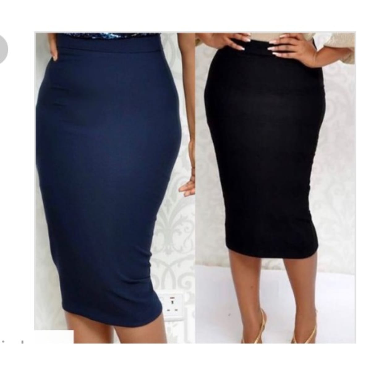 Fashion Woman Set Of 2 Midi Bodycon Pencil Skirt Konga Online