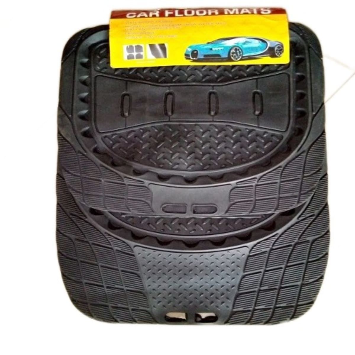 Car Foot Mat - Black - 5 Pieces