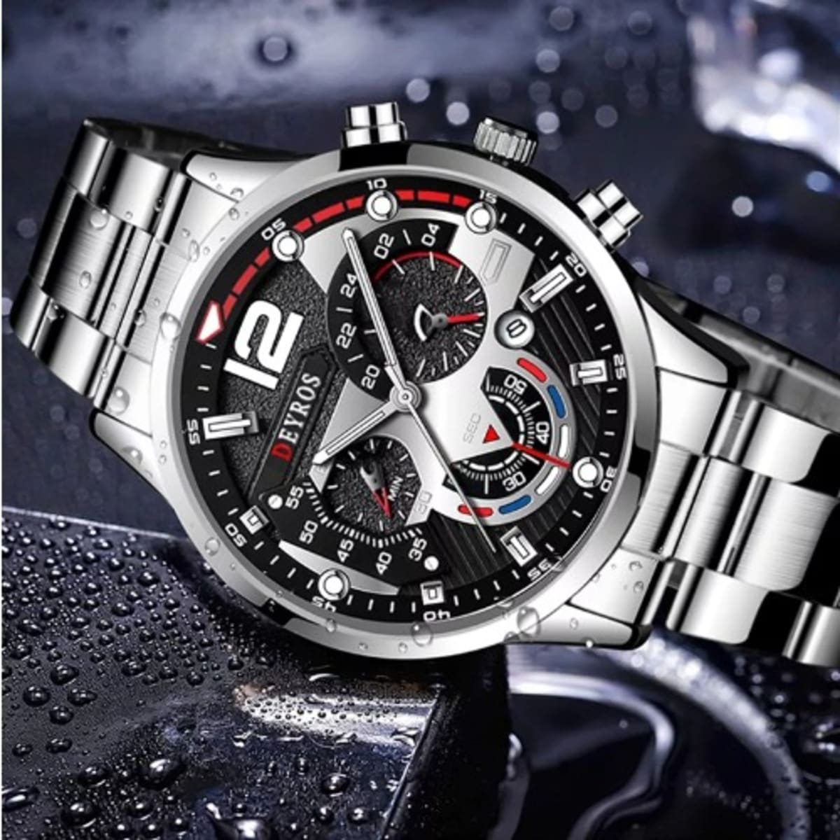 Silver online wrist watch