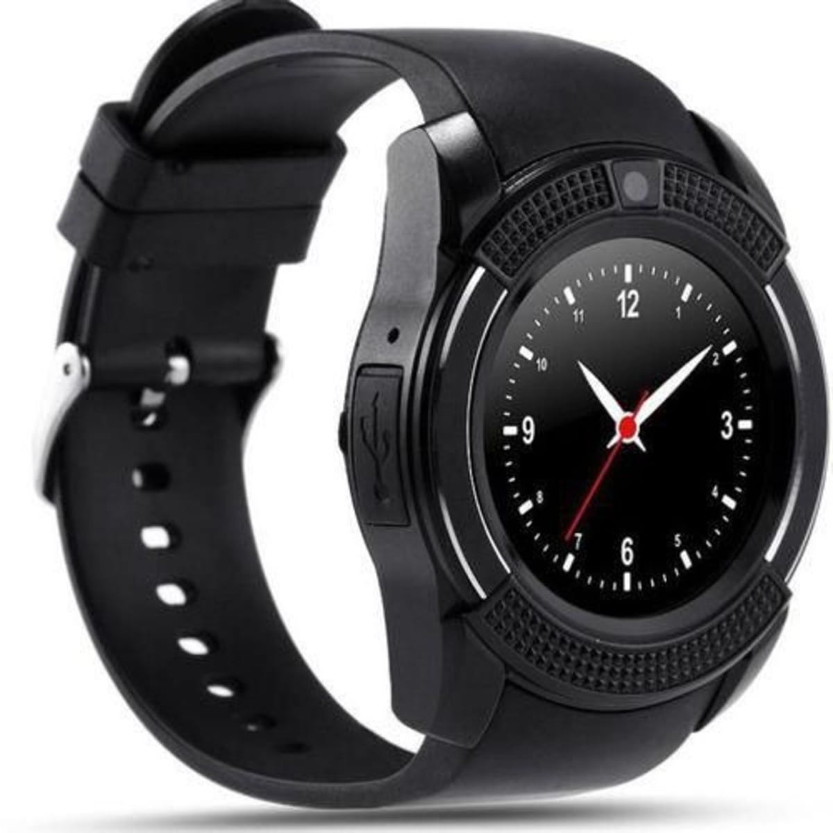 V8 Smart Mobile Sport Watch Sim Card Slot Black Konga