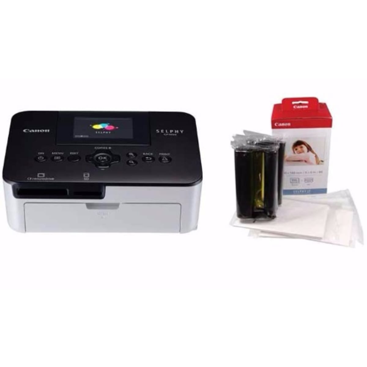 Canon Selphy CP1000 Photo Printer with Canon Selphy Paper/Ribbon