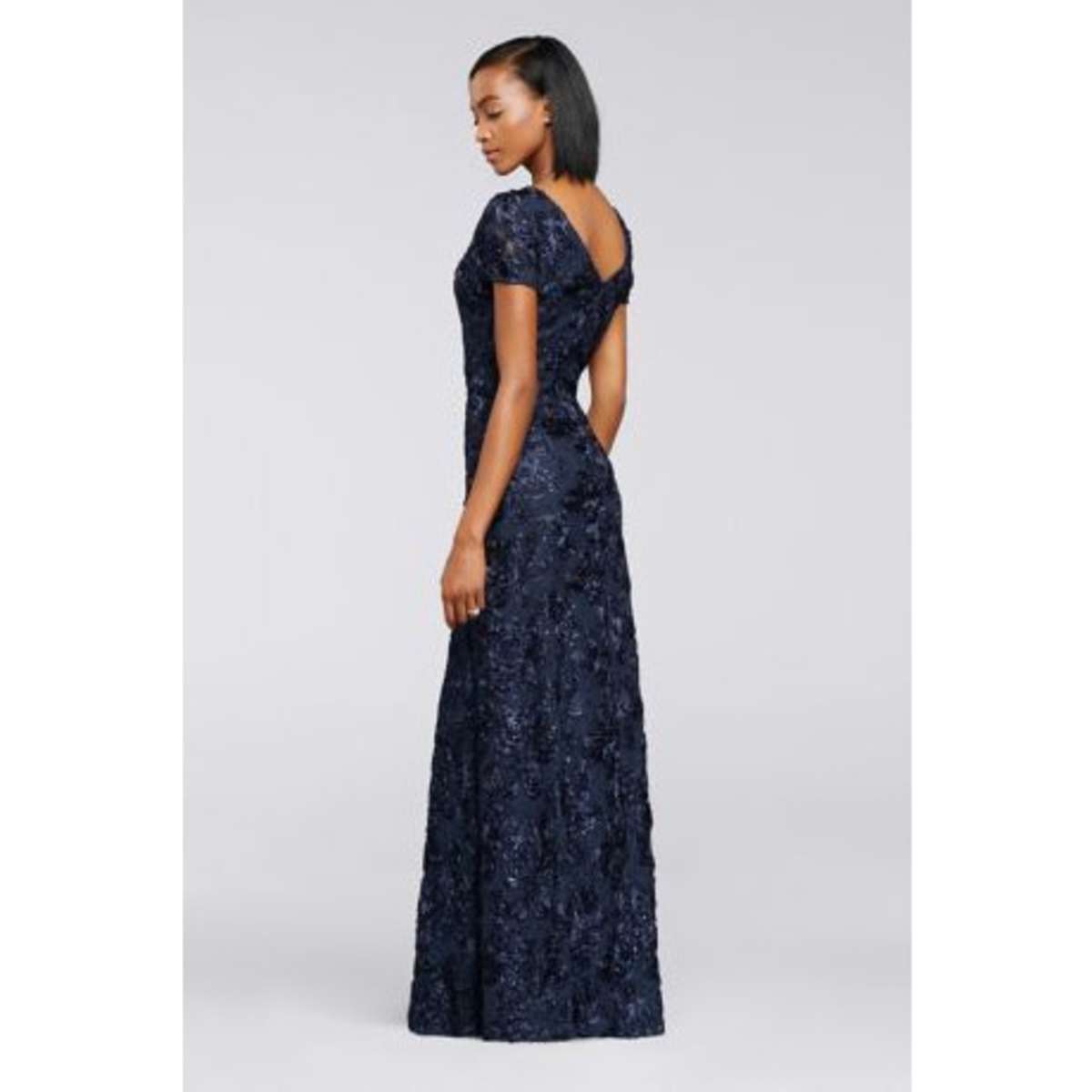 Sequin Soutache Lace Gown Blue Konga Online Shopping