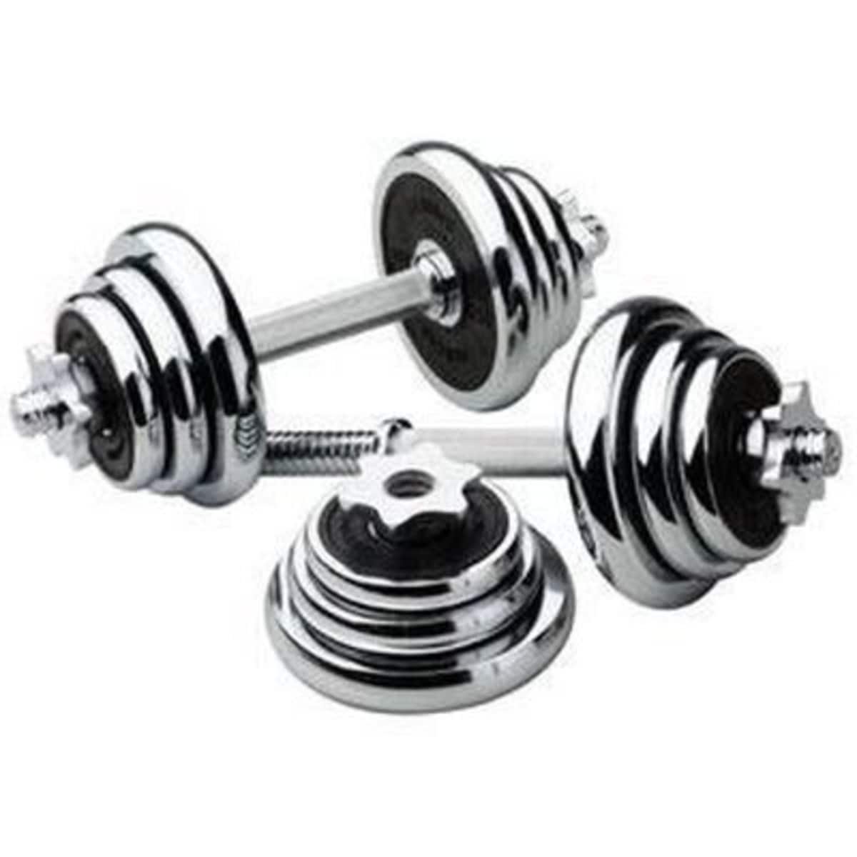 Chrome adjustable dumbbells store
