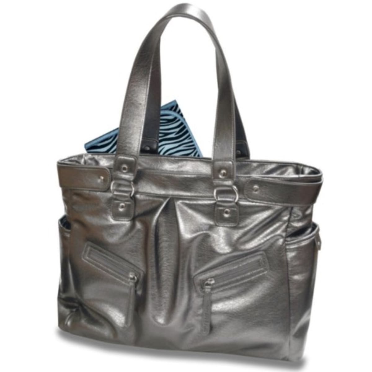 Metallic sales diaper bag