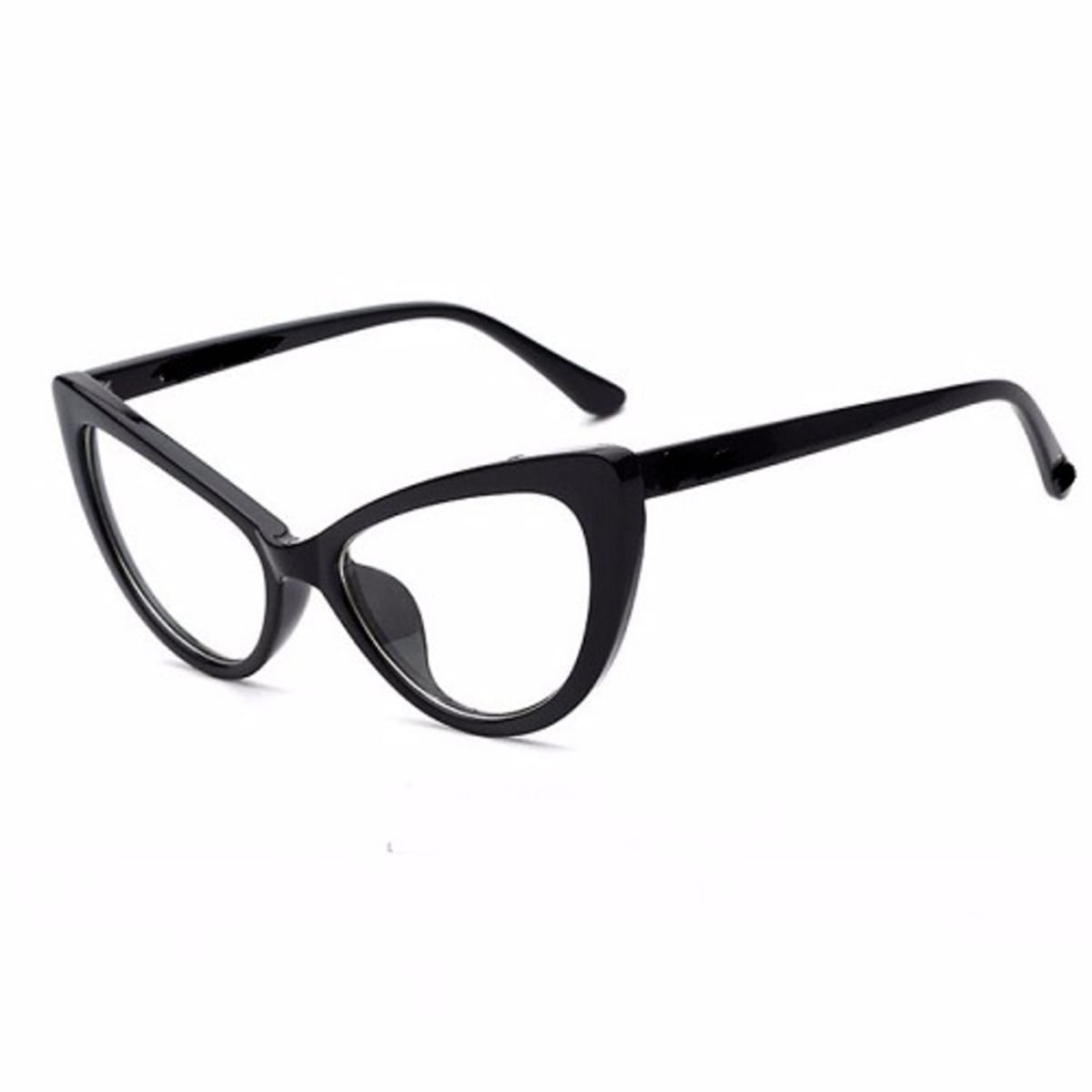 Cat eye shop clear lens glasses