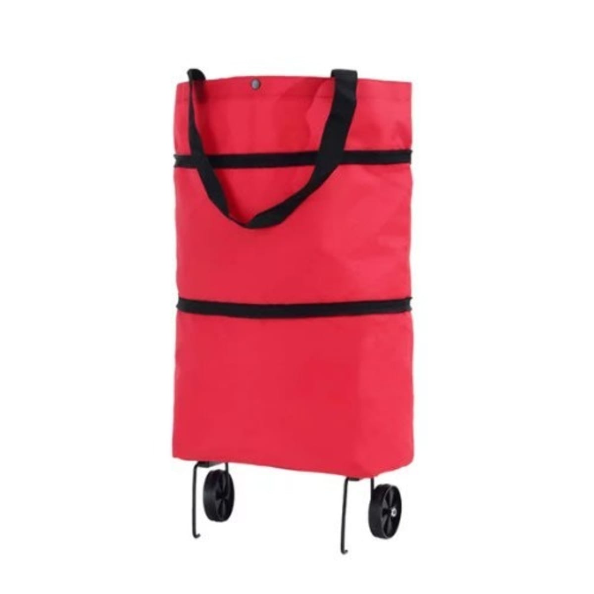 E LY Foldable Shopping Bag With Wheels Red Konga Online Shopping