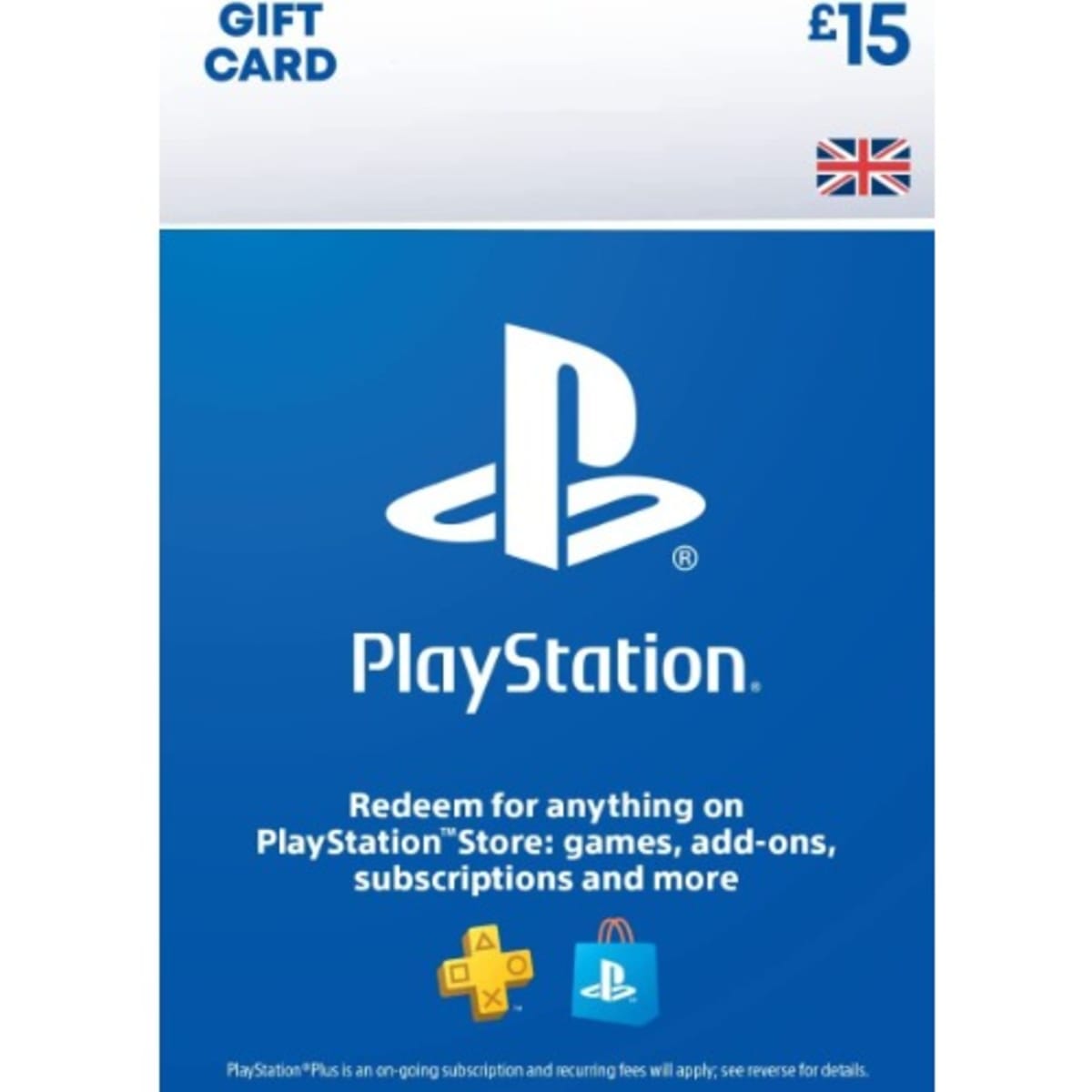 Sony PlayStation Store Network PSN UK 15 GBP Gift Card Konga