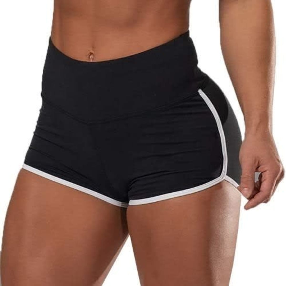 Black bum hot sale shorts