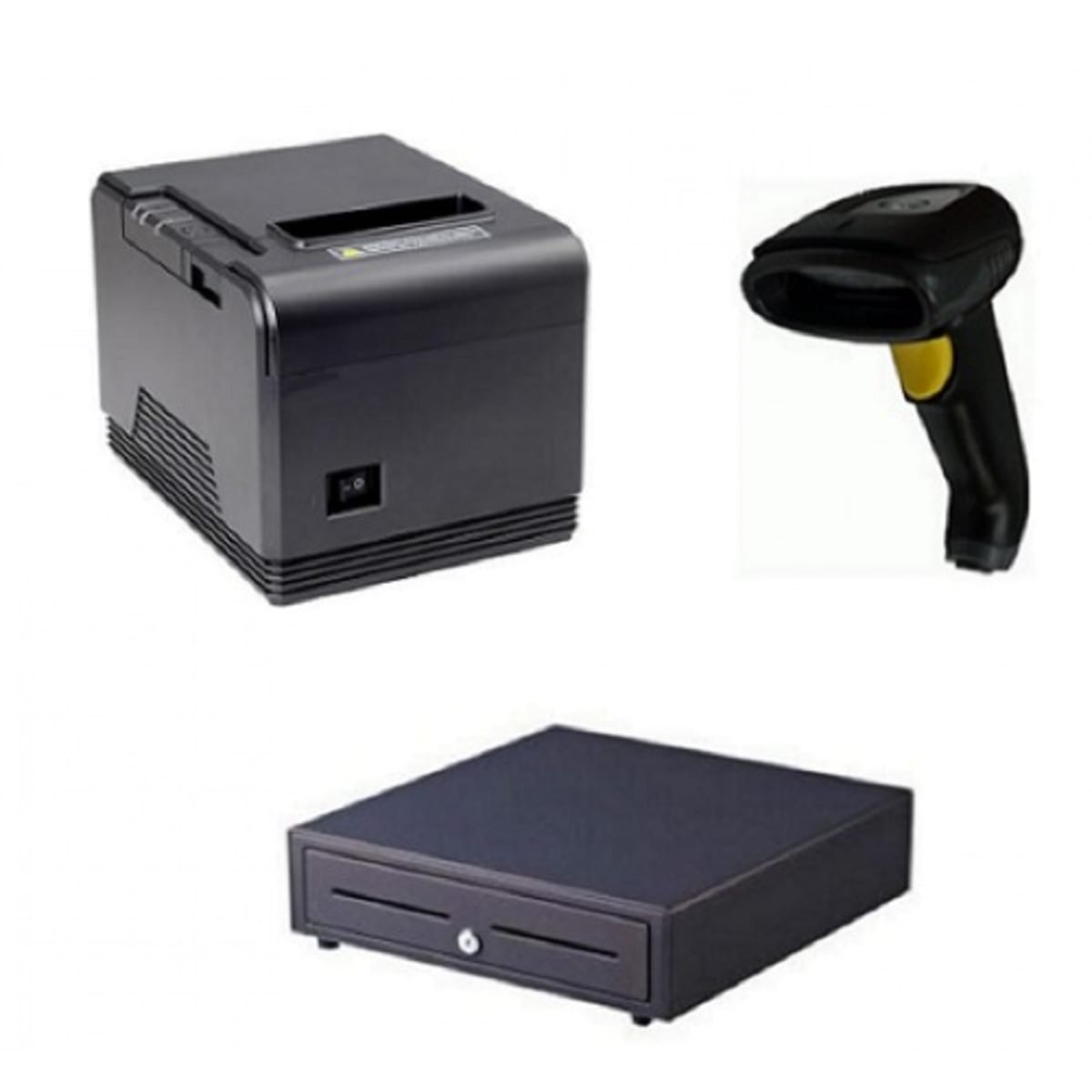 Cash till with barcode scanner on sale