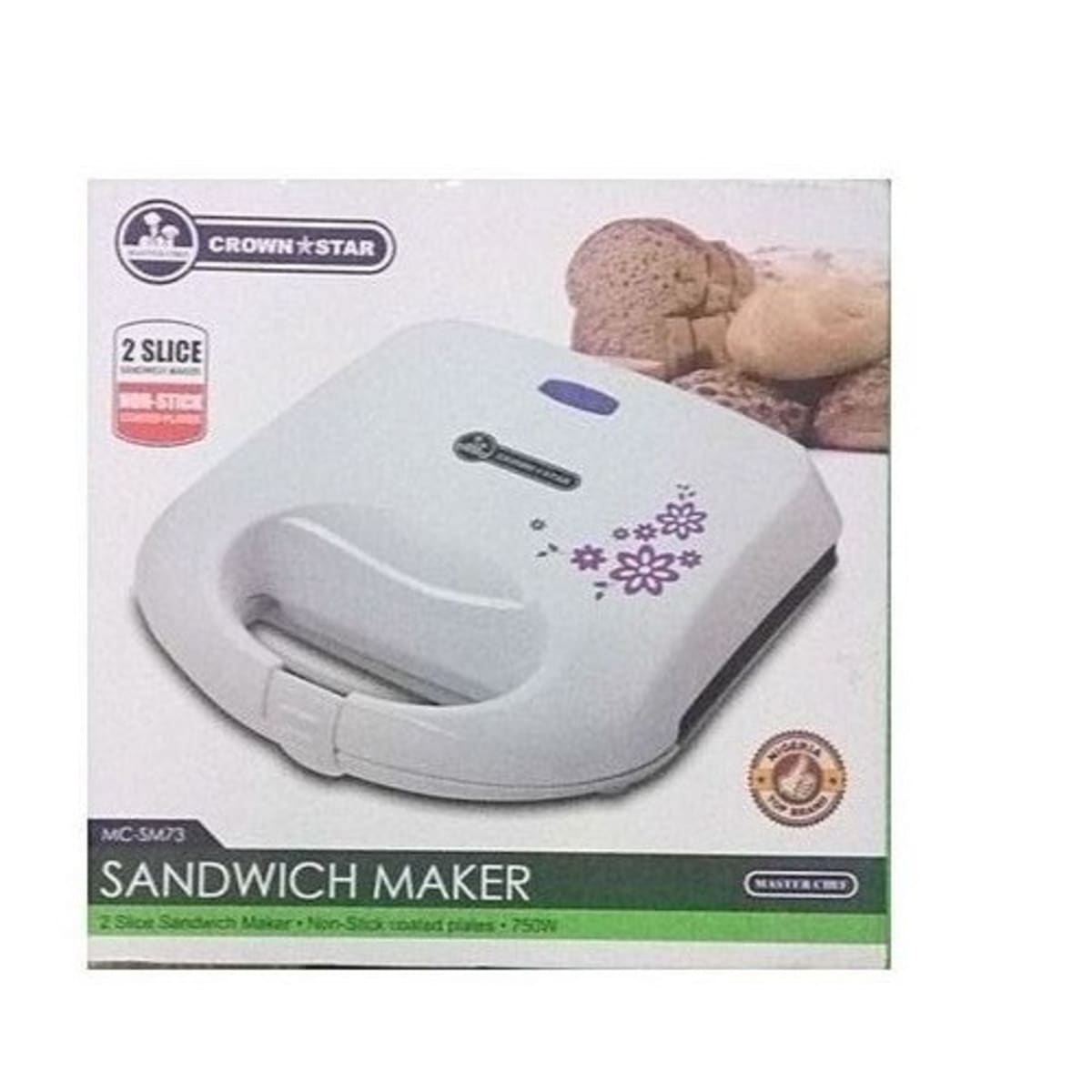 Crown Star Bread Toaster- 4 Slice - 750W