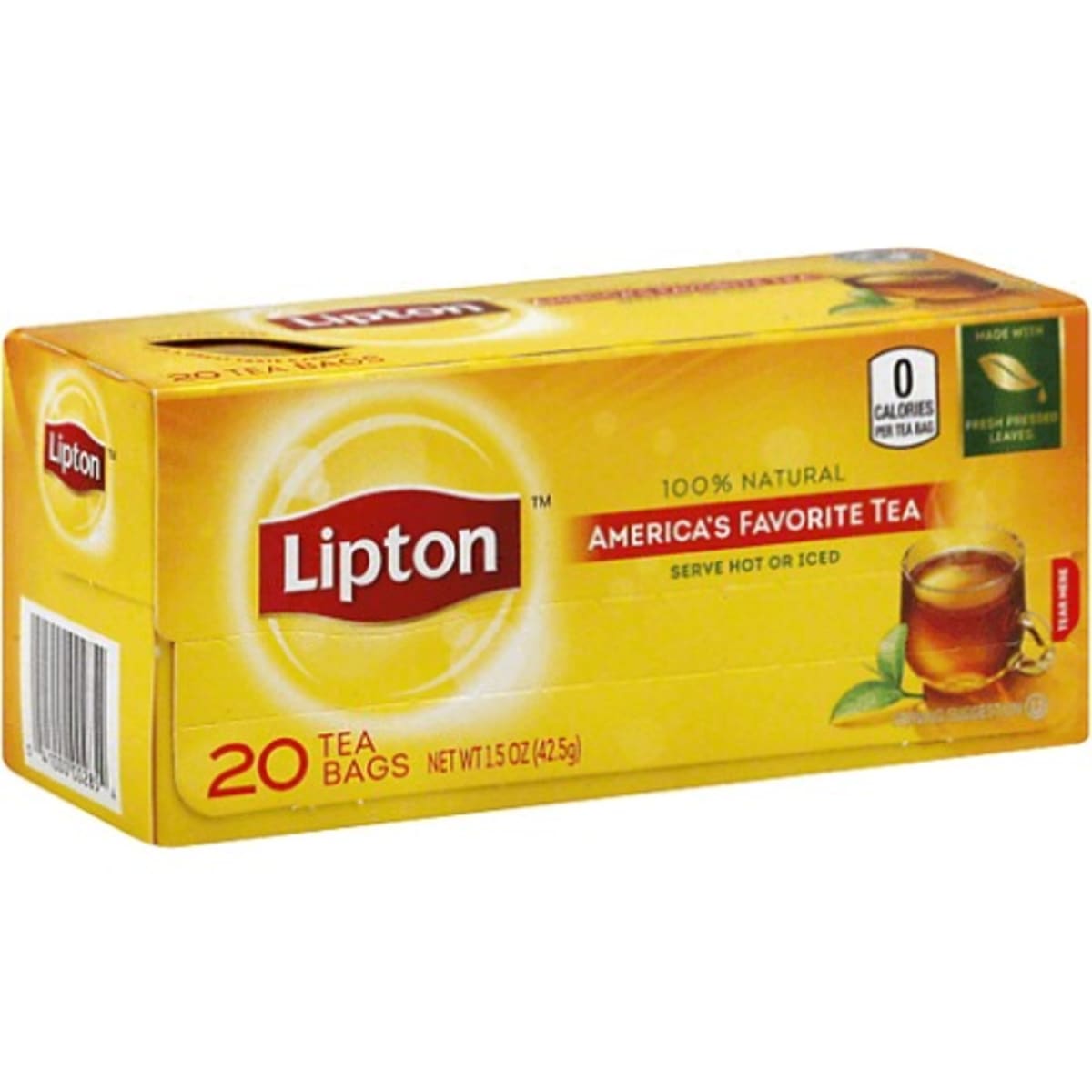 Lipton Gallon Sized Iced Black Tea, Tea Bags 24 Count Box - Walmart.com