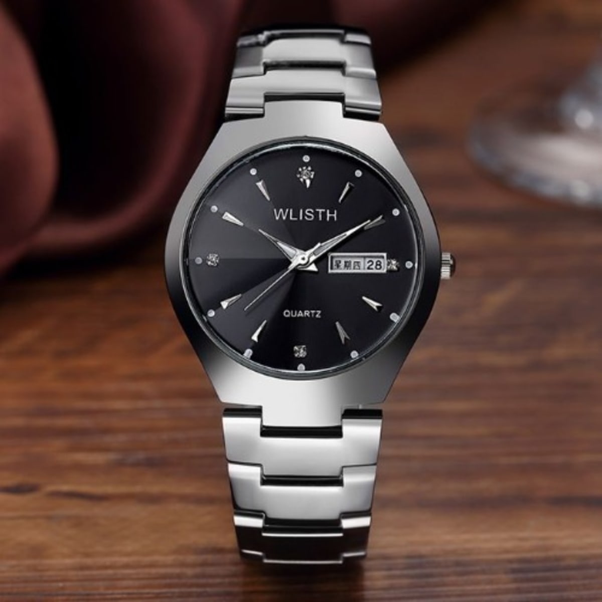 Luminous Tungsten Steel Waterproof Fashion Wlisth Wristwatch
