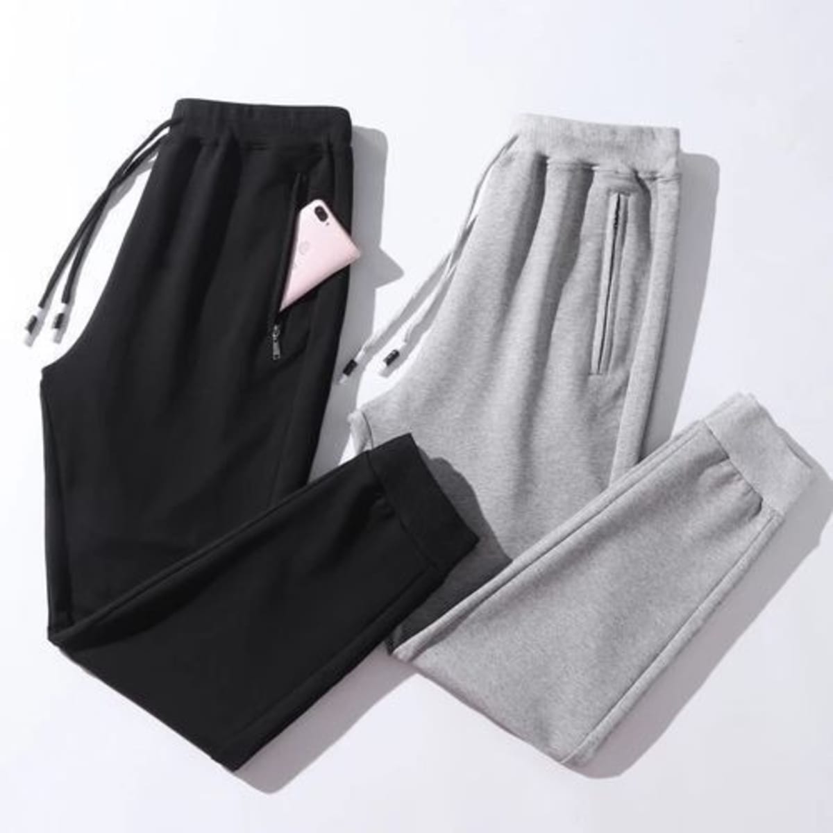 Black and 2025 grey joggers set