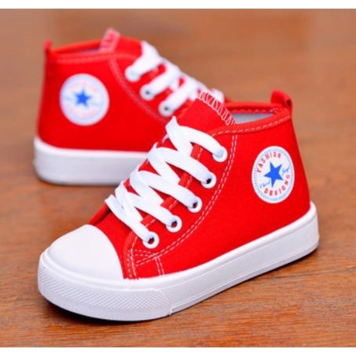 Red high tops boys outlet