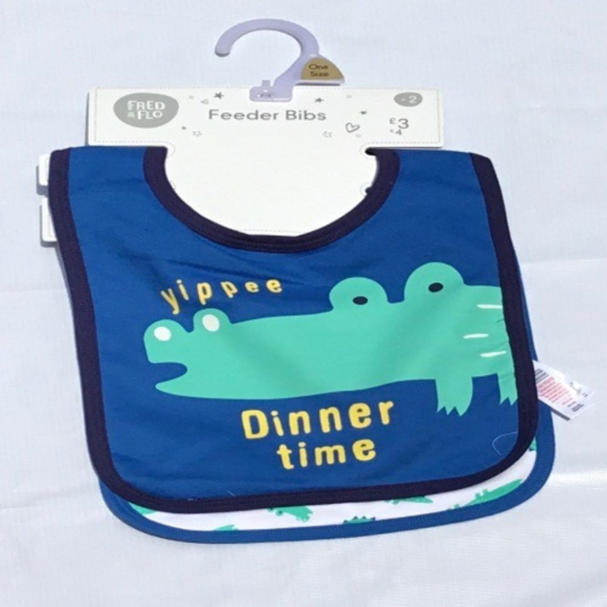 Tesco 2 Pack Baby Bibs Dino Konga Online Shopping