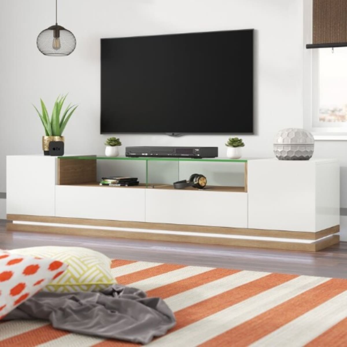 Tv stand with mount 80 deals inch