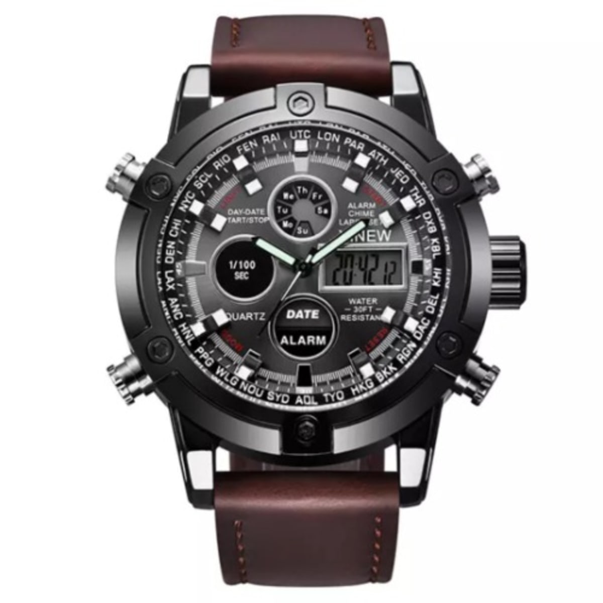 Analog digital chronograph watch shop