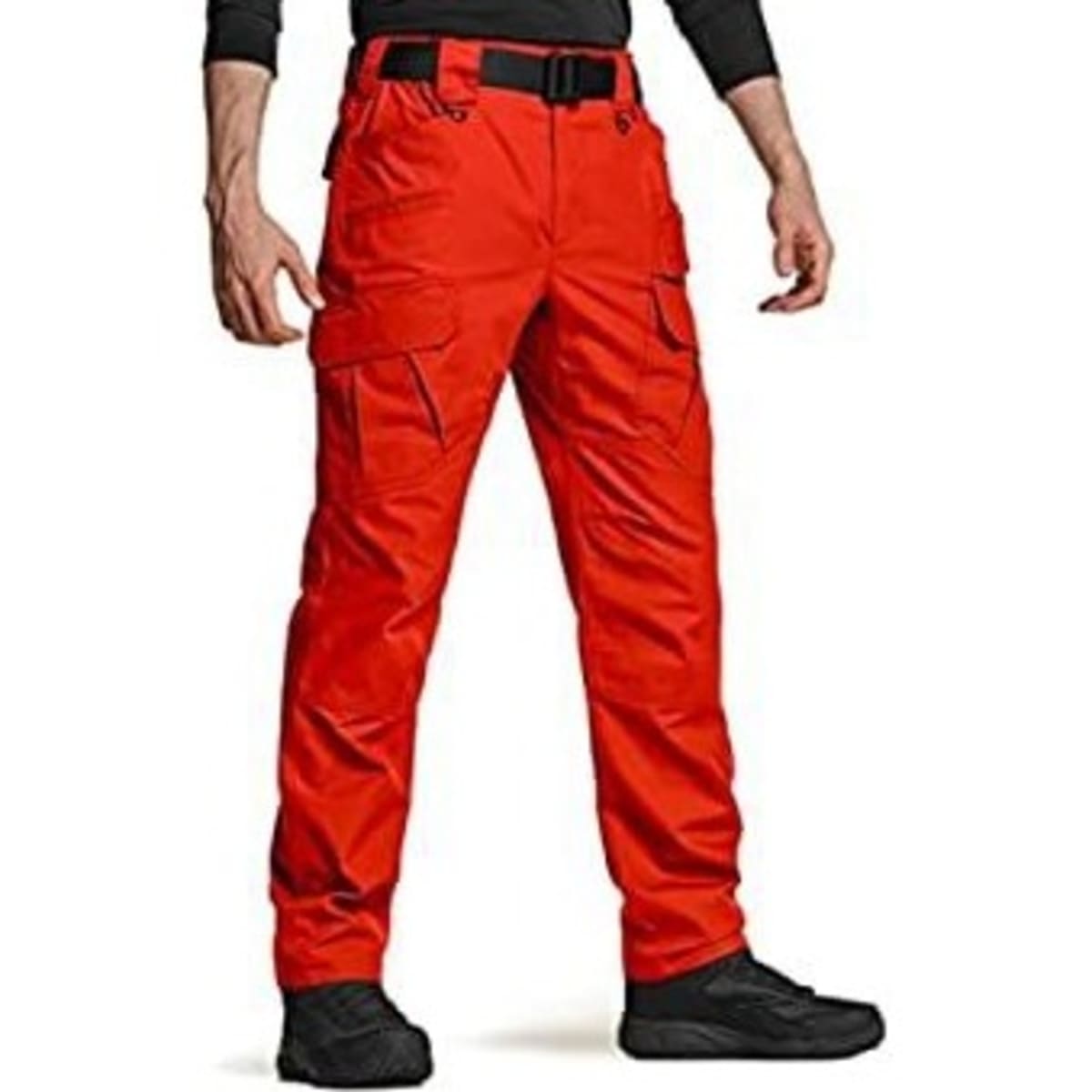 Red best sale combat trousers
