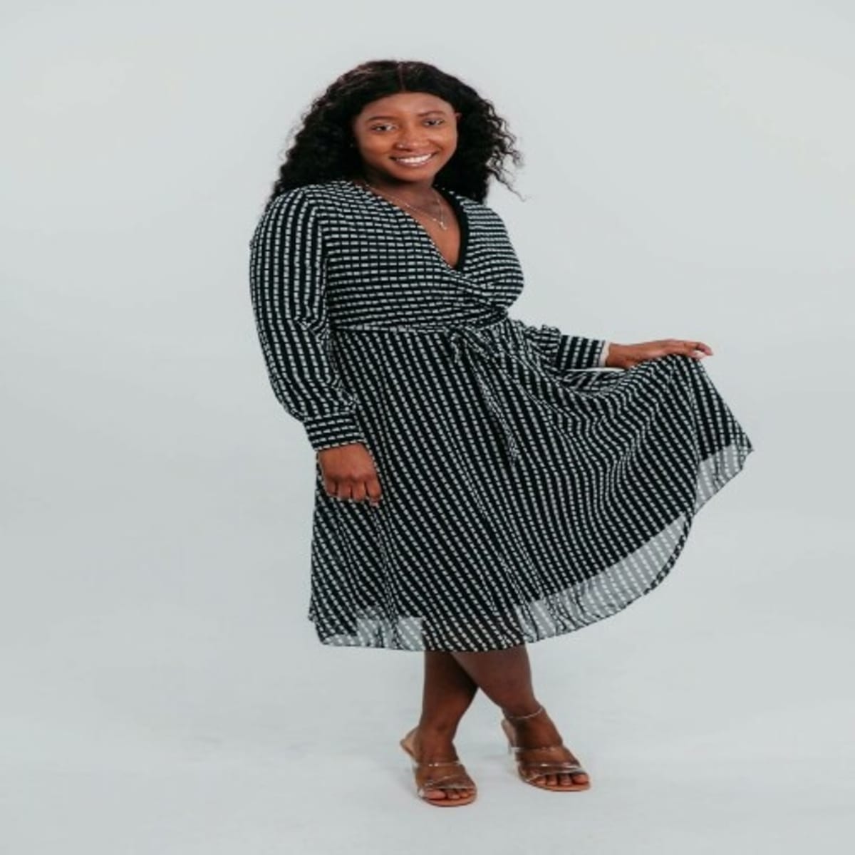 Monochrome skater dress online