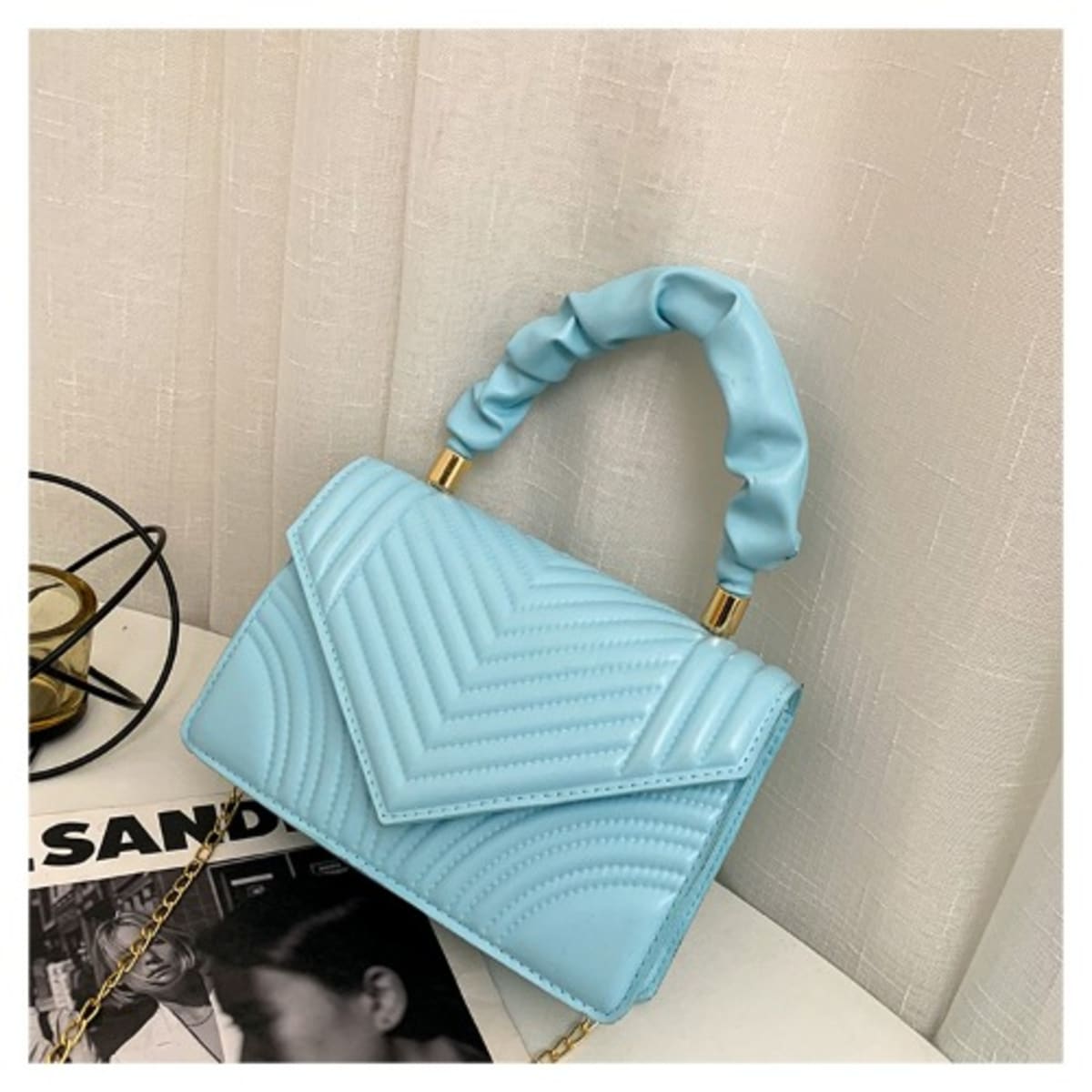 Blue ladies bag outlet