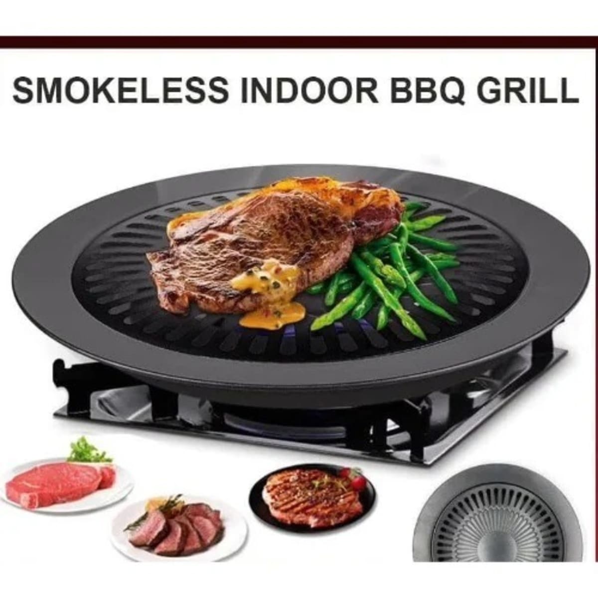 Non stick Smokeless Stove Top Grill Konga Online Shopping