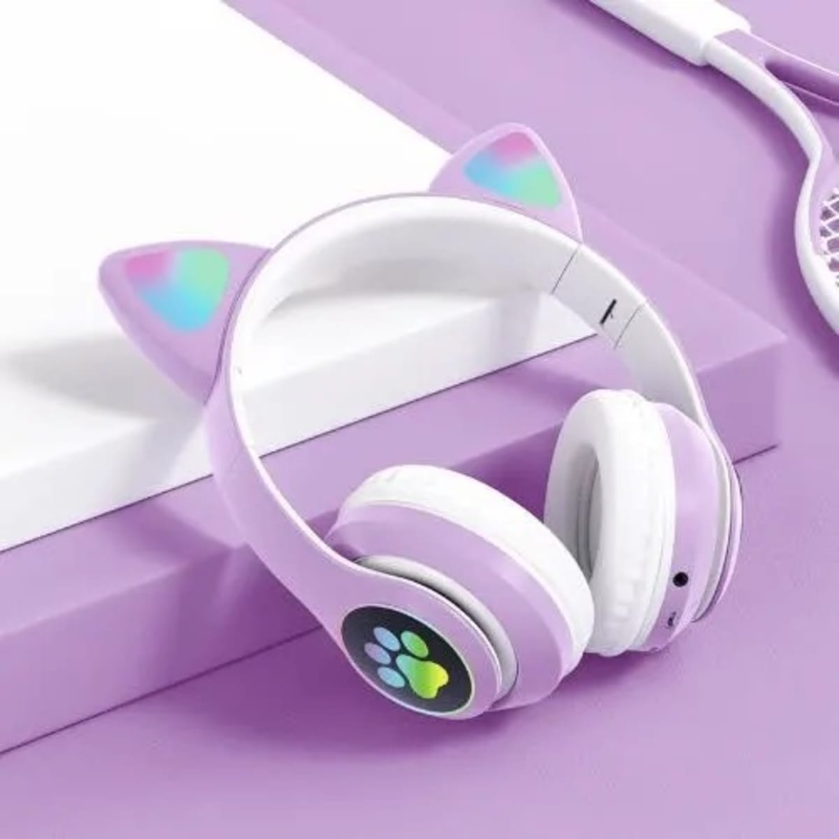 Headphones purple colour sales