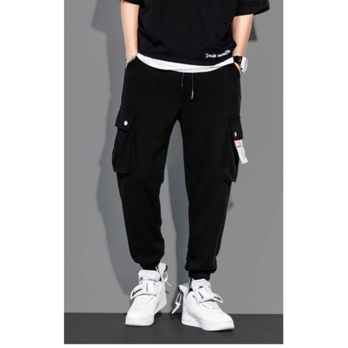 Combat Thick Joggers Black Konga Online Shopping