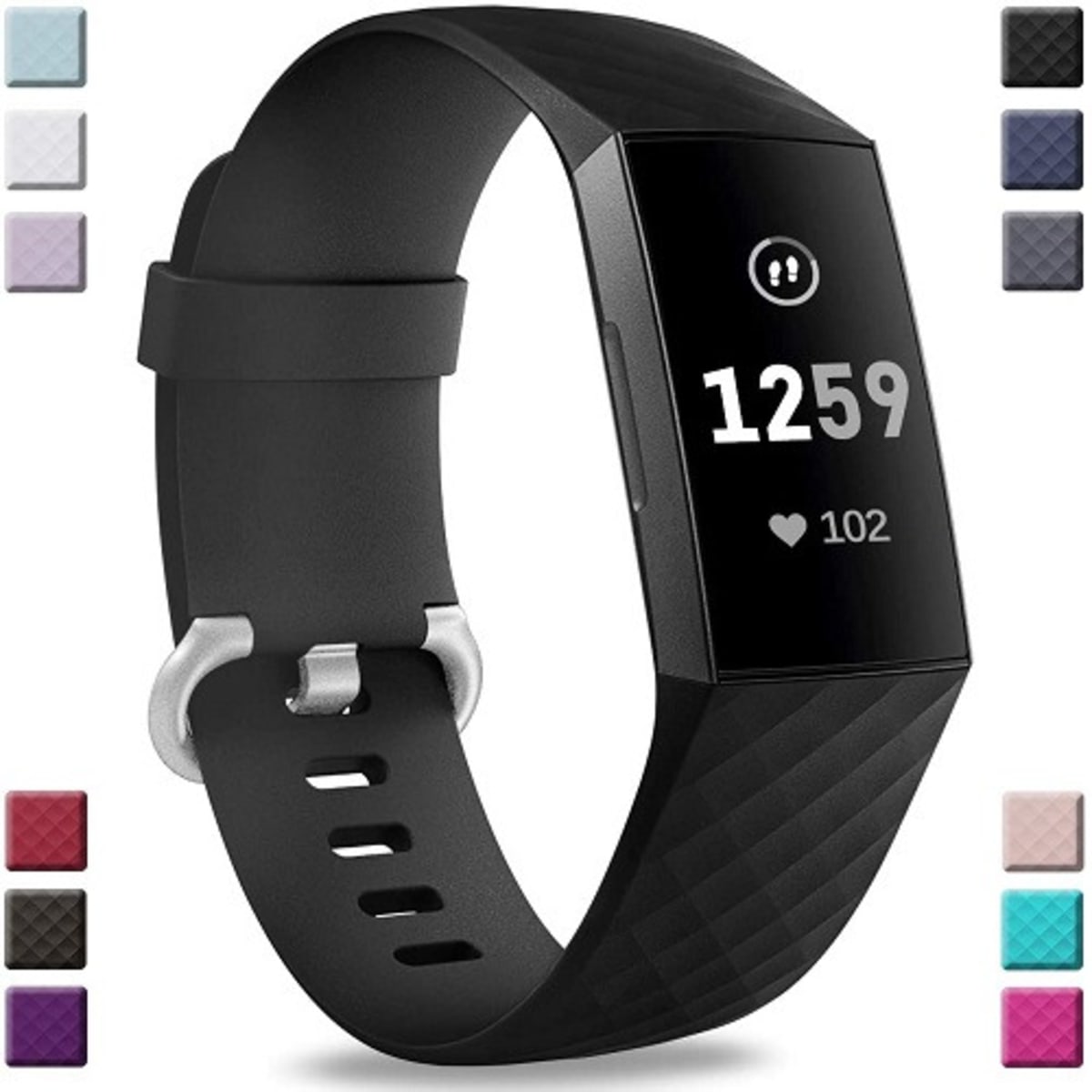 STK Replacement Sportband For Fitbit Charge 3 Charge 4 Small