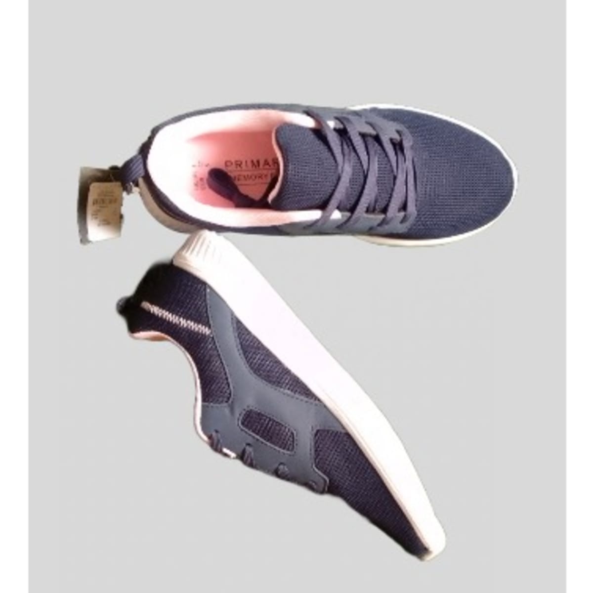 Navy blue cheap and pink sneakers