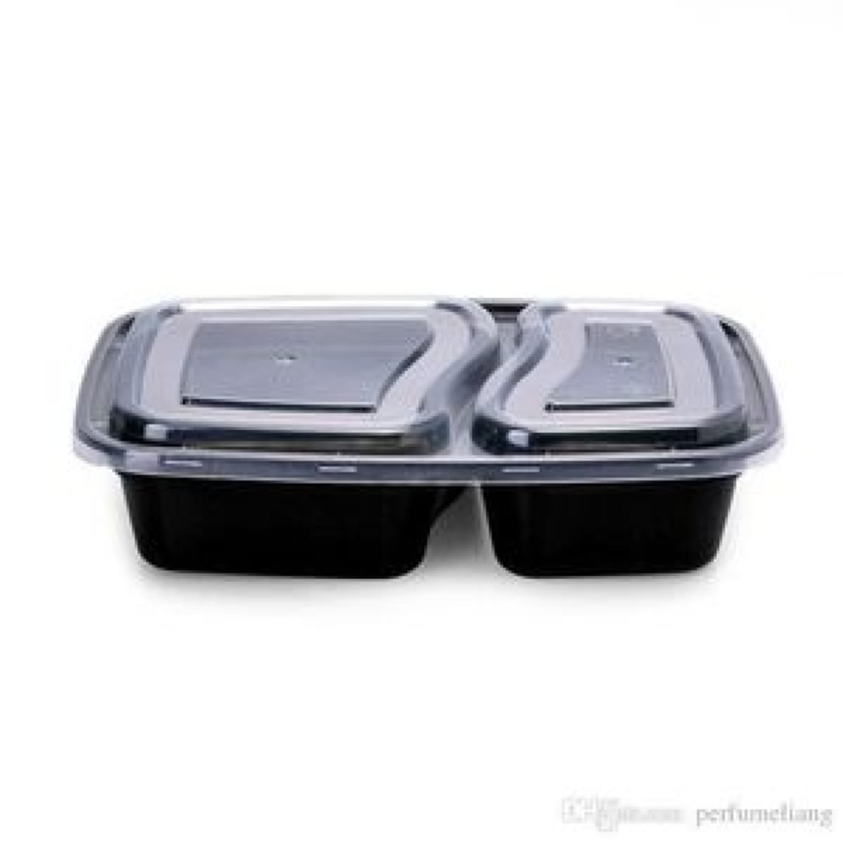 Disposable Takeaway Plates With Cover - 50pcs