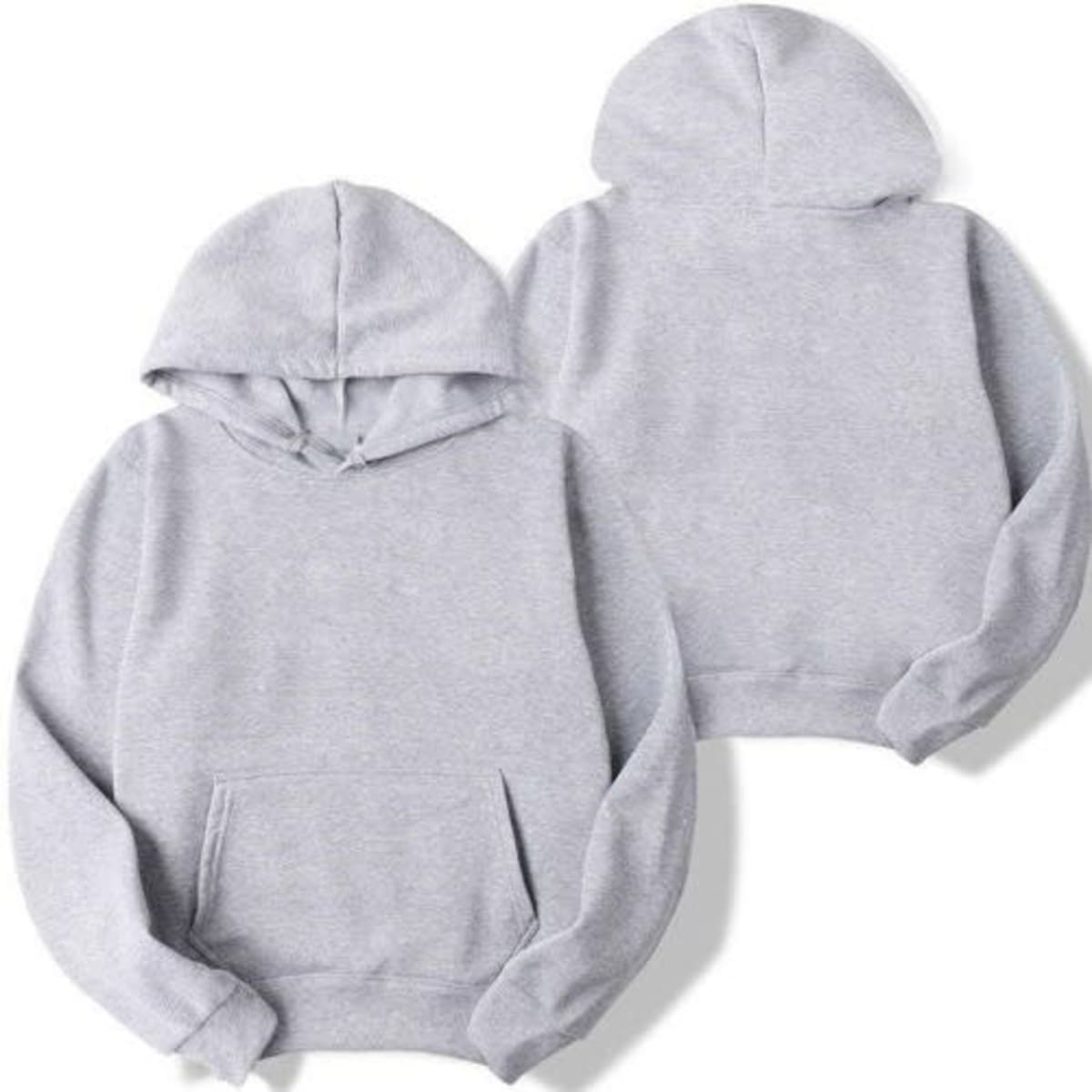 Plain grey hoodie mens best sale
