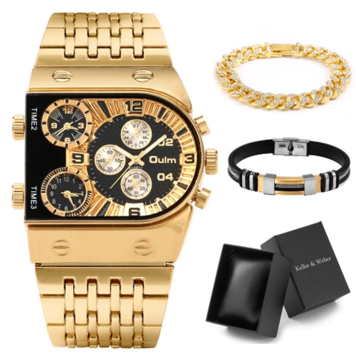 Oulm wrist watch top
