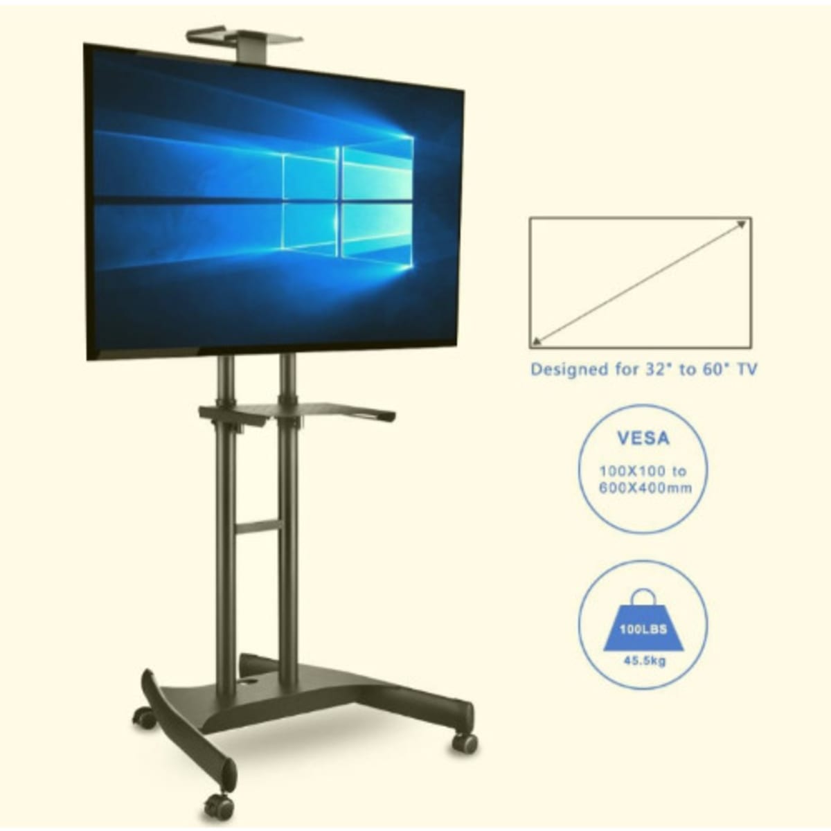 Tv stand sales with hanger