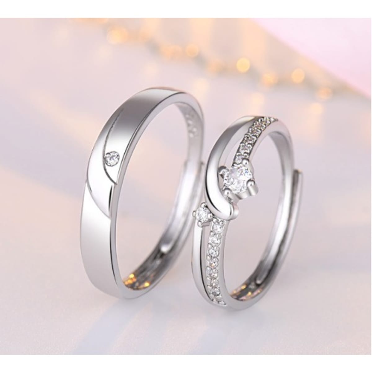 Adjustable wedding shop rings