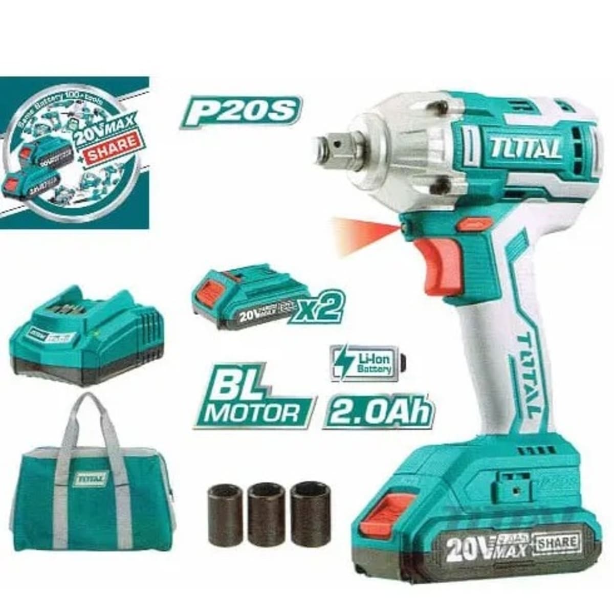 Electric impact shop socket wrench