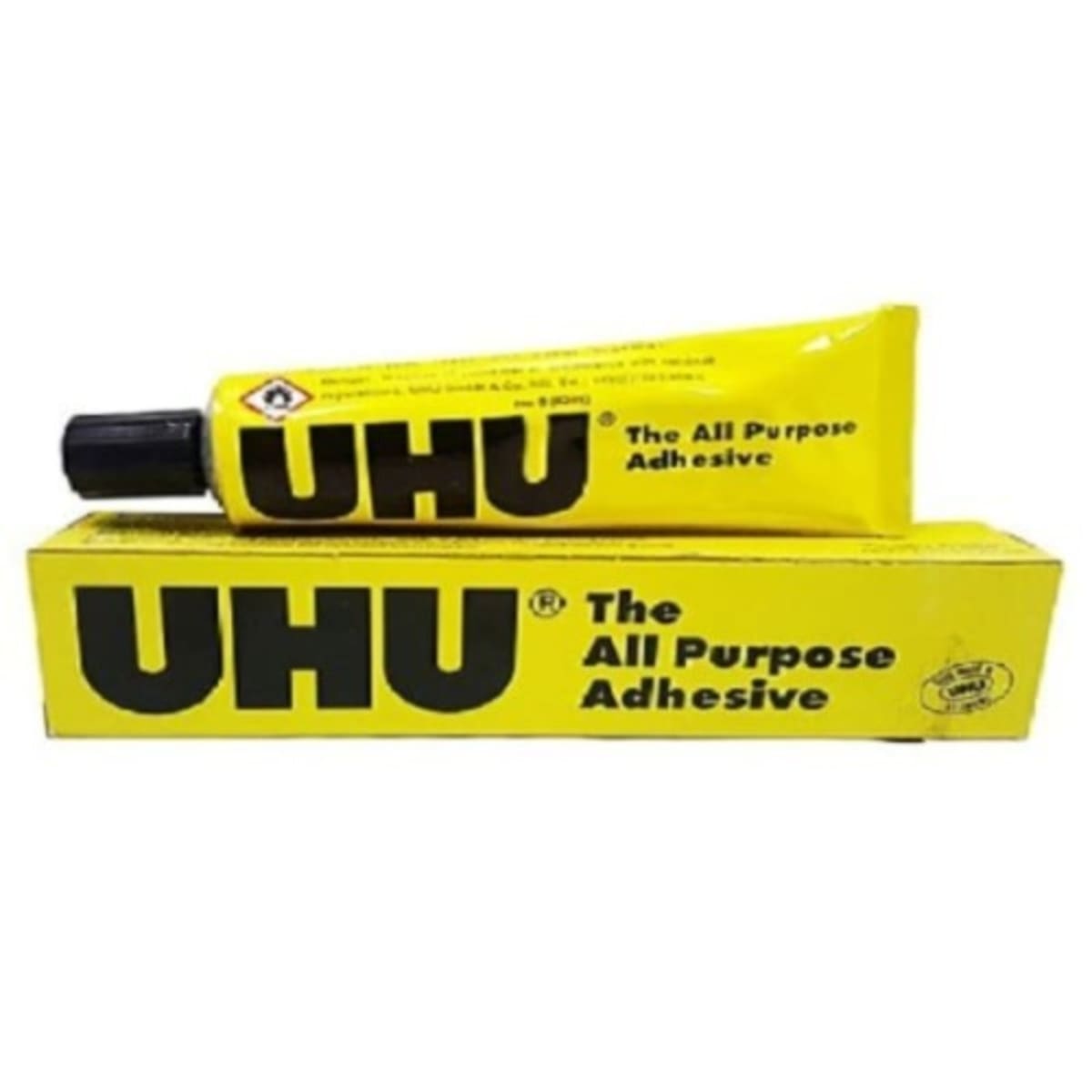 UHU All Purpose Adhesive Glue - Extra Strong Clear glue - 60ml - Pack of 12