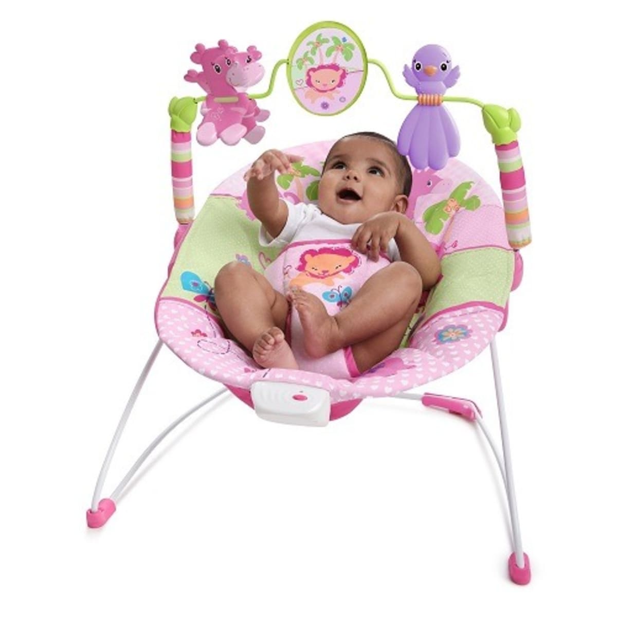 Bright starts pink safari hot sale bouncer